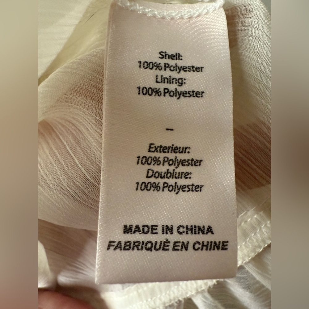 Cinq à Sept Steffina Ruffle Blouse Boho Festival Ivory Size XL NWOT - Picture 8 of 9